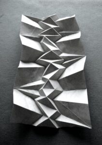 Pieza papel origami.